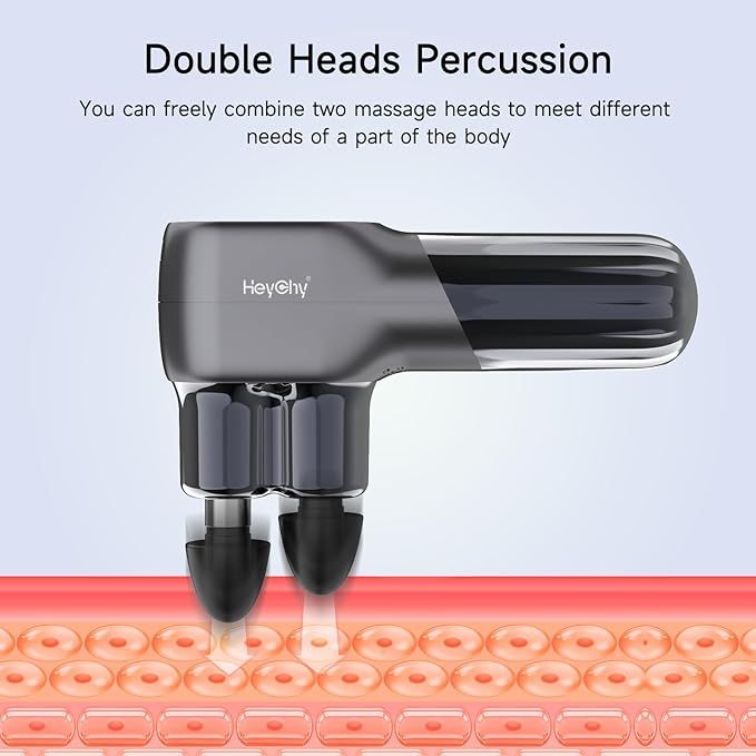 HEYCHY Double-Head Mini Massage Gun F5-A