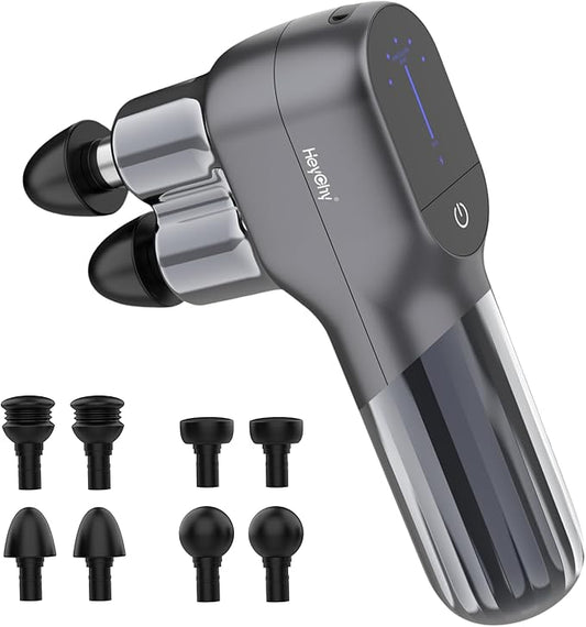 HEYCHY Double-Head Mini Massage Gun F5-A